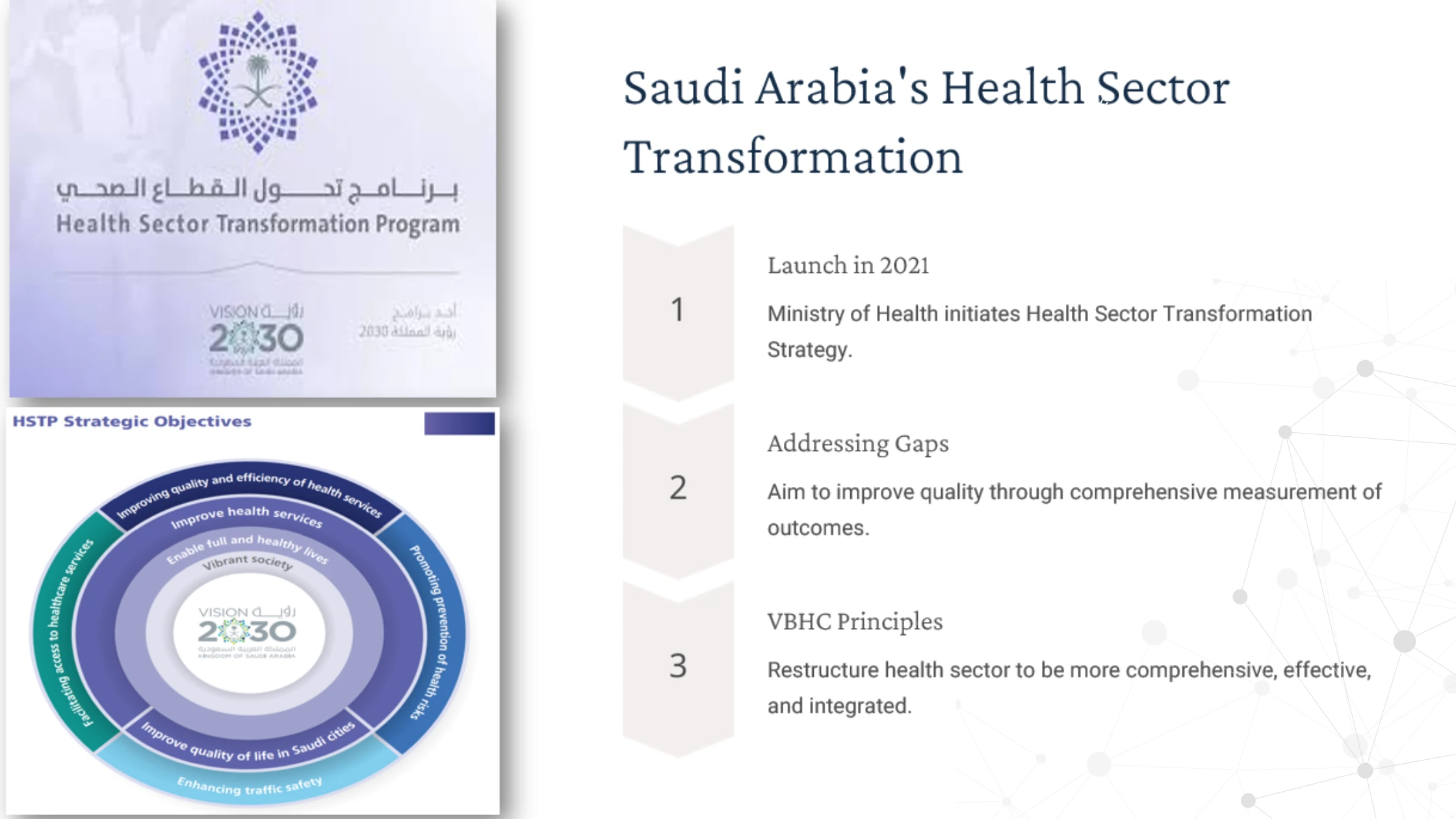 Saudi Arabia health transformation and Vision 2030